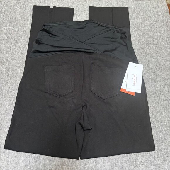 High-Rise Over Belly Slit Maternity Leggings - Isabel Maternity by Ingrid - Picture 4 of 7